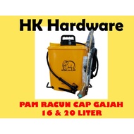 PAM RACUN CAP GAJAH MANUAL / WATER PRESSURE MANUAL 16 & 20 LITER