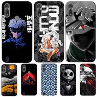 For Motorola Moto E6S E6i Case Phone Cover Protective Soft Silicone Black Tpu Case Cool Anime