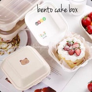 🐻 4 inch Bento Cake Box 10pcs/ kotak kek/ Sandwich Box/ ins korea bento box/ Burger Box/ Kuih Muih 网