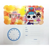 LETTER CHILDREN'S BIRTHDAY INVITATION CARD/