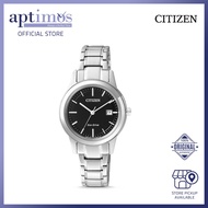 [Aptimos] Citizen Eco-Drive FE1081-59E Black Dial Women Bracelet Watch