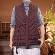 Áo Khoác Lông Vũ Màu Trắng Karaka September 90% Lông Vịt Ngắn Đa Năng Cá Tính Áo Vest Nữ Thường Ngày