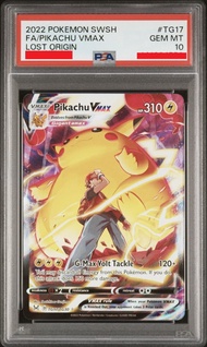 [PSA10] 2022 POKEMON SWORD & SHIELD LOST ORIGIN TG17 FULL ART 比卡超 PIKACHU VMAX 比卡丘 皮卡丘 美版 ENG 寶可夢 卡牌