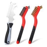 3 Pcs 4-in-1 Paint Brush Comb Wire Brush Set, Brush Roller Cleaner Tool Cleaning Scrubbing Dirt Paintbrush Cleaners