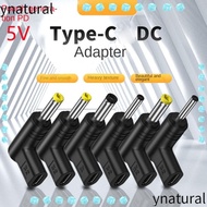 YNATURAL USB C PD to DC Power Connector, Universal Charging Adapter Type C to DC Jack Plug, 5V 9V 12