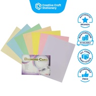 A4 Diamond Card 160gsm 20shts (Light Colour) / 160gsm Color Card 3sheet card Printing card kad warna