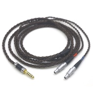 8Core headphone Cable OFC Core 24K Gold Plated Plug 3.5mm 4.4mm Balanced Cable for Sennheiser HD800 