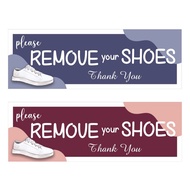 Please Remove Your Shoes Sticker Please Take Off Your Shoes Sticker 请脱鞋贴纸 Sila Tanggal Kasut Home De