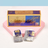 AKBAR Sri Lanka Imported Golden Series Ceylon Earl Grey Black Tea Jasmine Green Tea Bag Tea Bag 06.2