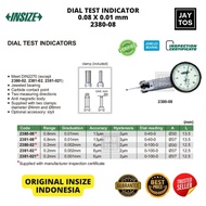 Insize 2380-08 Dial Test Indicator / Dial Indicator Jeweled Bearing & Carbide Contact Point Anti Mag
