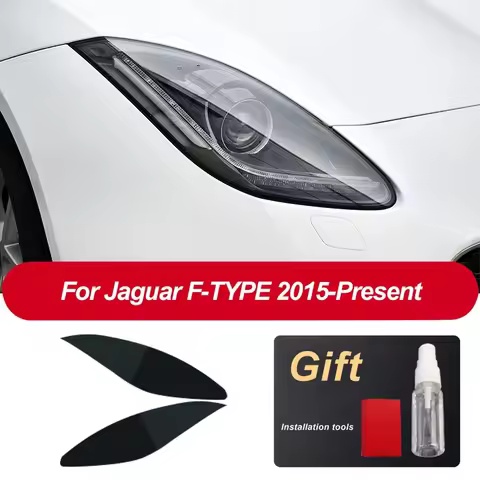 Car Headlight Protective Film Headlamp Transparent Black TPU Sticker For Jaguar E-Pace F-Pace F-Type