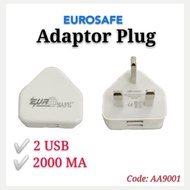 Adaptor Plug 2 USB 2000mA