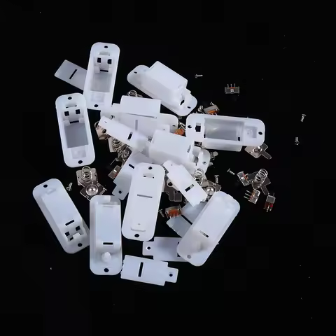 10sets AG13/LR44 Battery Case With Switch Button 3v 4.5v Gift Player Battery Holder Mini Battery Sto