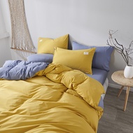 LZD Nordic Luxury Plaid Bedding Set Cotton Bed Linen Pillowcase Warm Duvet Cover Comforter Bed Sheet