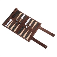 Chess Backgammon Board Game Travel Set Chess Board Set Strategy Board Game Playing Pieces Dice Cups 