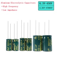 10V 16V 25V 35V 50V 400V High Frequency Low ESR Aluminum Capacitor 100UF 220UF 330UF 470UF 680UF 100