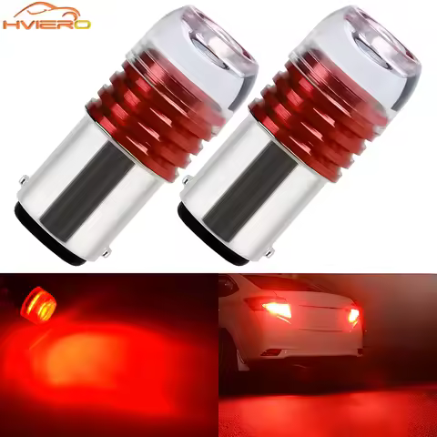 2PCS Car Brake Turn Signal Tail Flashing Light Modif Waterproof Fog 1156 1157 Flash Strobe Lamp Park
