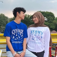 KATUN Couple Courage & Journey T-shirt /Adult Couple T-shirt Courage Journey combed Cotton 24s unise