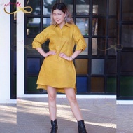 Japanese Linen 1 Isleder Infinity Shirt Dress Beautiful And Luxurious Look Good Comfortable To Wear