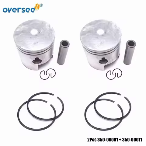 350-00001 STD Piston 60MM For Tohatsu Outboard Motor 2T M18E 18HP with Piston Ring STD 350-00011-0;3