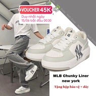 Hopi | Mlb Chunky Liner Sneakers, Gray To Increase Height 5cm, MLB NY Sneakers For Men And Women.