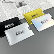 [OriginalGrass] RFID Card Sleeves Anti Scan Anti Magnetic Aluminum Foil Bank ID Card Protector Ultra