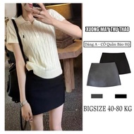 [ CV 999 ] A-line short skirt with back zipper, thick, youthful and dynamic fabric