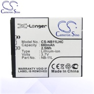 CS Battery For Canon Ixus 165 / 170 / 265 / 275 HS / 320 HS Battery 680mah NB11LHC