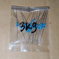 R 3K9 Ohm 0.25W 5 Percent Resistor 3.9 K 3.9K Kilo Ohm 0.25 Watt 20 Pcs