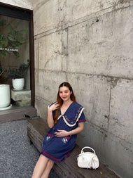 MM 447 milli dress เดรสลายทาง