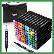 Trendcast 80-Color Alcohol Marker Set - Premium Touch Marker Pens & Highlighters for Artists