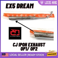 HONDA EX5 / EX5 DREAM CJ IPOH (OP1 / OP2) RACING EXHAUST PIPE EKZOS MUFFLER SET