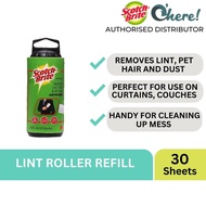 3M Scotchbrite Lint Roller Refill 30 Sheets