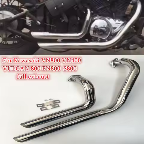 For Motorcycle exhaust modification full section exhaust pipe Kawasaki VN800 VN400 classic VULCAN S 