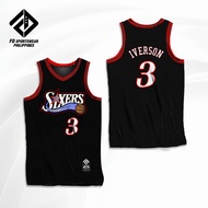 ALLEN IVERSON PHILADELPHIA 76ERS FULL SUBLIMATED JERSEY