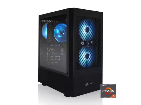 Avgpc Max Gaming Pc, Amd Ryzen 5 5600g 6-Core 4.4 Ghz Max Boost, Amd Radeon Graphics, 16Gb 3200Mhz D