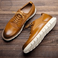Size 39-48 Men leather shoes brand sneakers  Casual breathable Brogue shoes for men #AL523
