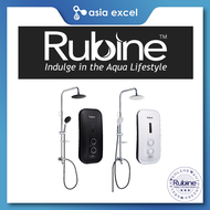 RUBINE RWH-3388BHP/RWH-3388WHP BLACK/WHITE INSTANT WATER HEATER WITH RAINSHOWER SET AND DC BOOSTER PUMP