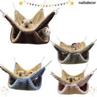 NAILSDECOR Pet Hammock Ferret Rat Hanging Plush Squirrel Beds