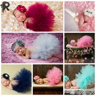 RL 【HW】Cute Newborn Baby Girl Crochet Knit Tutu Skirt Costume Photography Photo Prop