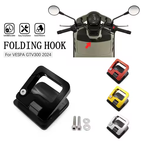 Motorcycle Bag Hook Load-Bearing Helmet Hanger Luggage Hook For Vespa GTS300 2024 GTS 300 Super GTV3