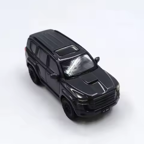 MASDI 1/64 LC300 Black & Gray King Kong Land Cruiser off-road Alloy car model