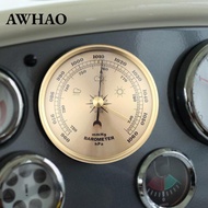 [AWHAO] Barometer MmHg/hpa Round Dial Air Pressure Gauge for Home Fishing Outdoor