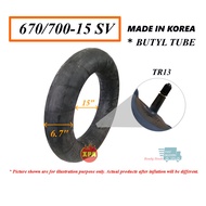 Tire Air Tube 670/700-15 SV TR13 Light Truck Lorry Pickup Tyre Butyl Inner Tubes Short Valve 15 inch
