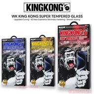 WK King Kong iP hone 11 12 13 14 15 16 17 Air XR X Xs Pro Max Plus Super Tempered Glass Screen Prote