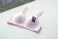 85aa Tail Single Womens Wireless Bra Triangle Cup Girl Size Underwear Pure Color Glossy Soft Bra Wom