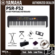 Yamaha PSR-F52 61 Keys Electronic Keyboard Portable Keyboard Package with Stand, Pedal, Bag(PSRF52 /