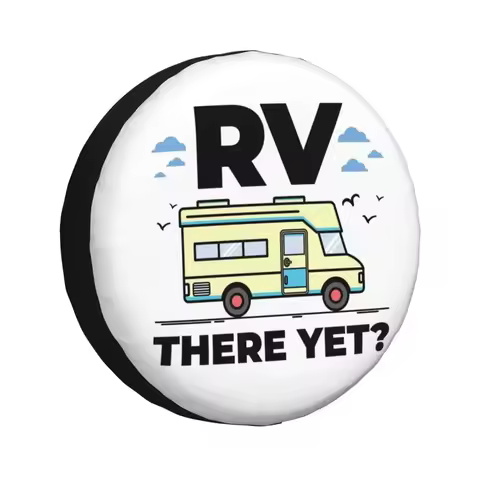 RV There Yet Camping Spare Wheel Cover for Jeep Hummer 4x4 SUV Custom Funny Camper Tire Protector 14