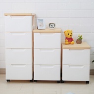 Plastic bedside table simple drawer-type storage cabinet with wheels removable locker Nordic simple