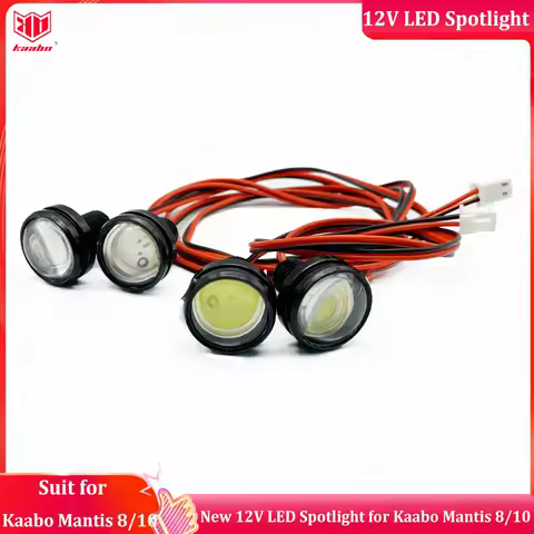 Original Kaabo Mantis 8/10 New Version 12V LED Spotlight 12V LED Brakelight for Kaabo Mantis 8/10 Of